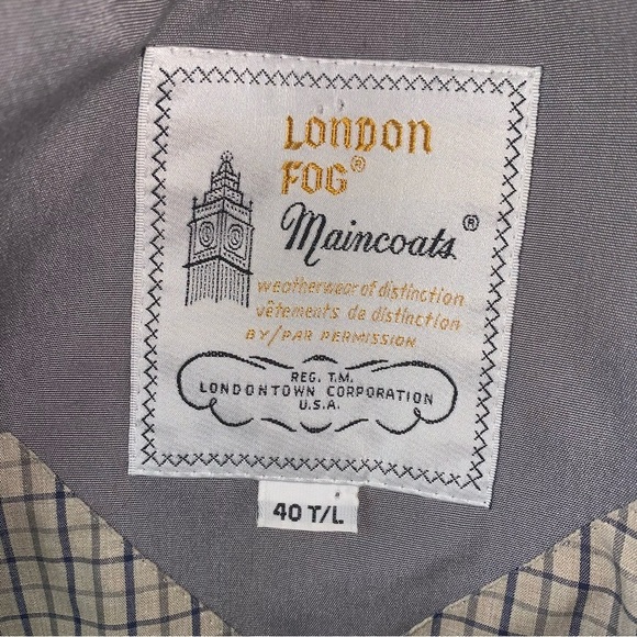 London Fog Women's Trench Coat Grey L - Picture 3 of 13